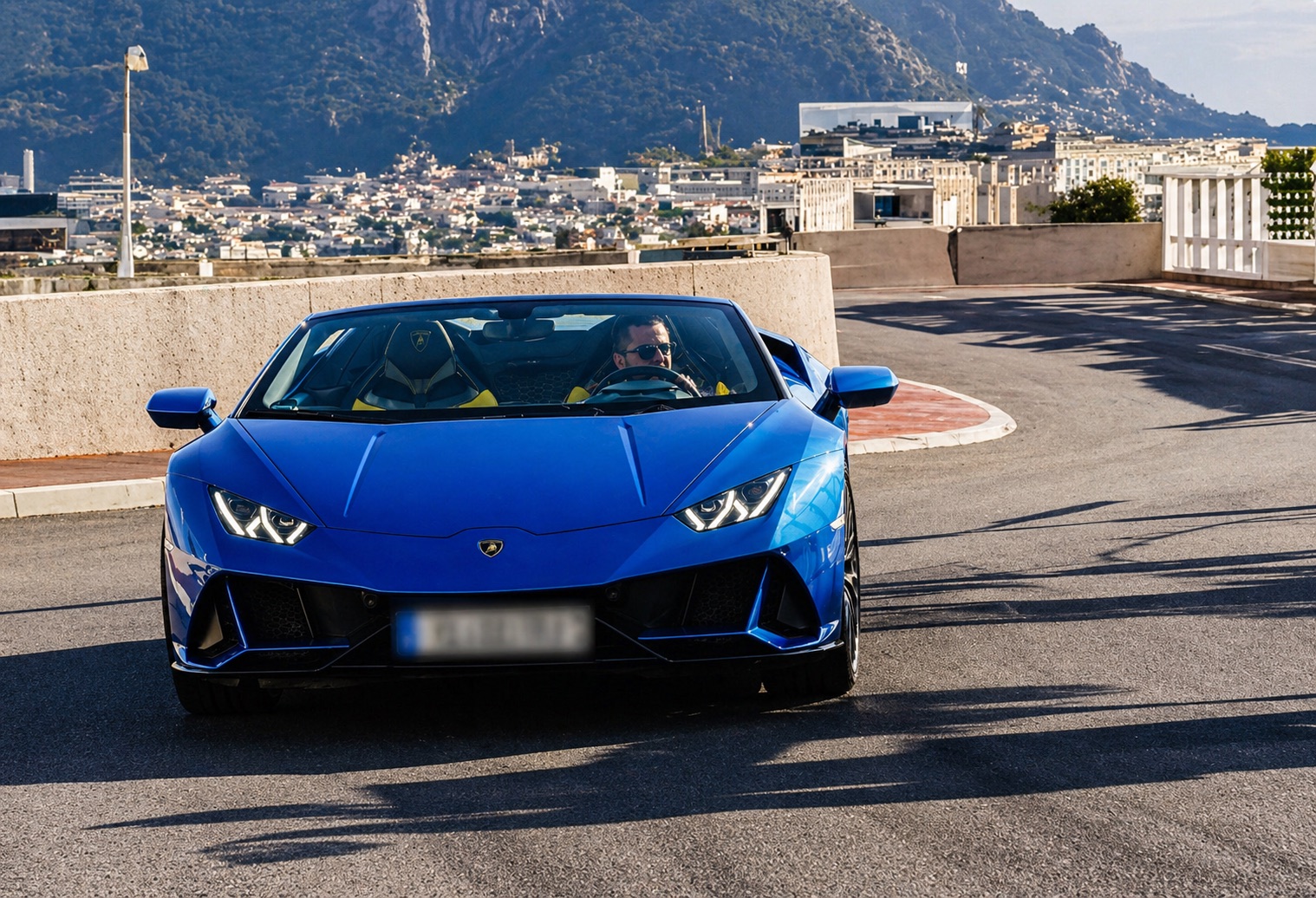 Lamborghini arriving near Milan